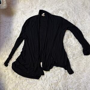 MISIA Women’s long sleeve black open face sweater XL